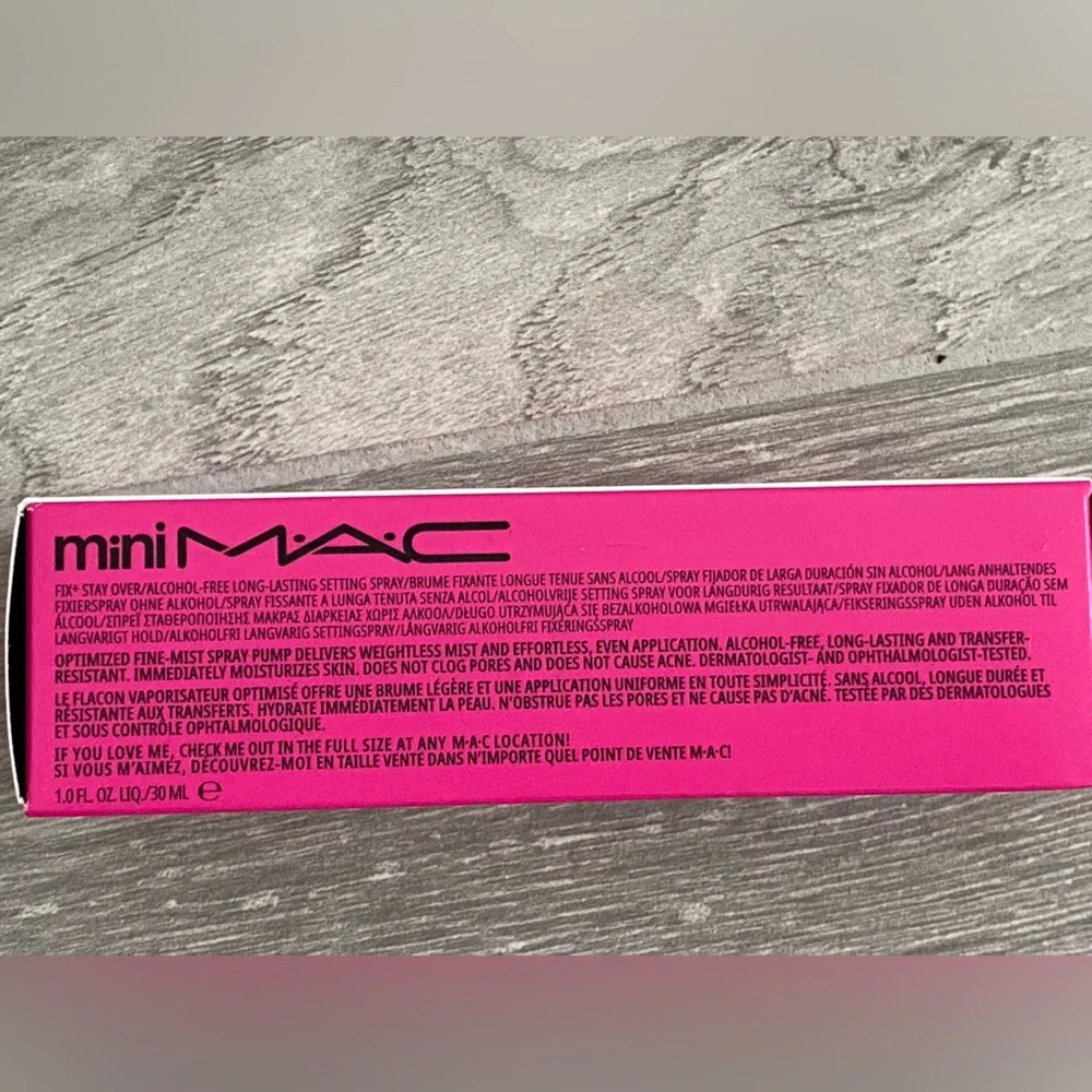 New Mac Fix +stay over long lasting setting spray 10 Fl Oz. Liquid 30 ml.
